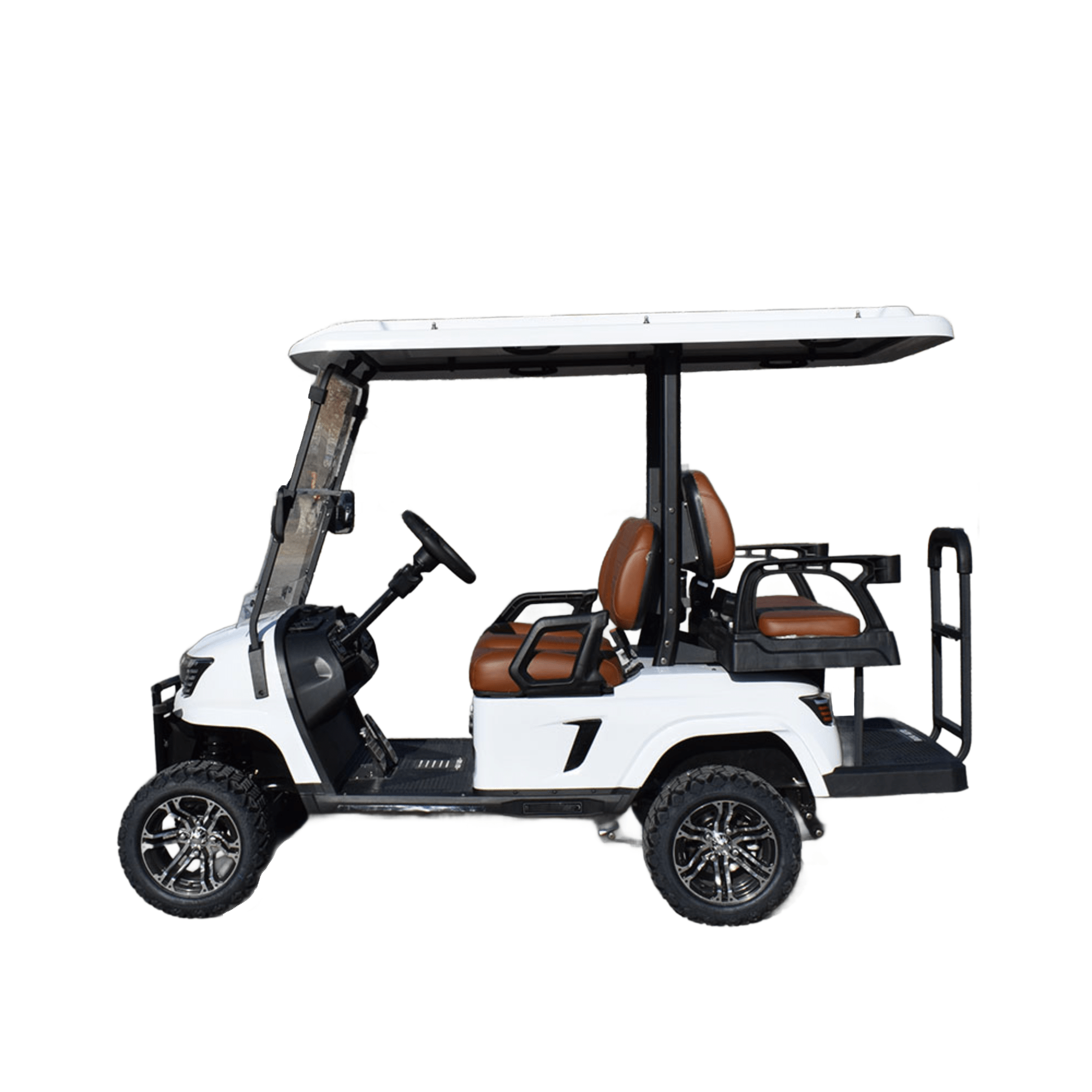 Premium 4-passenger electric golf cart